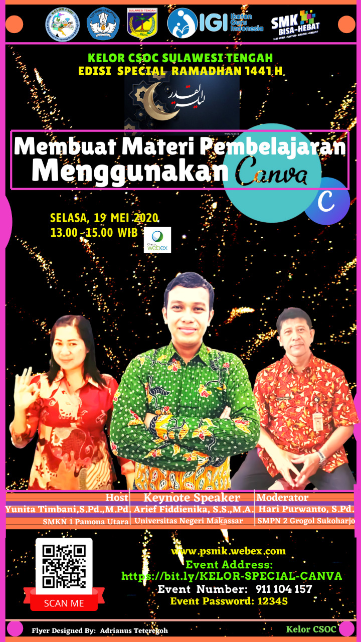 KELOR CSOC Edisi Special Ramadhan: MEMBUAT MATERI PEMBELAJARAN MENGGUNAKAN CANVA