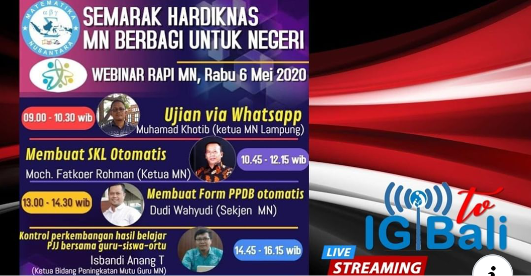 IGIBali TV Live "Membuat Form PPDB Otomatis"