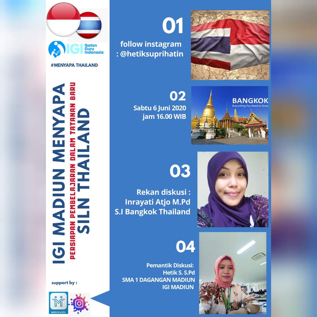 IGI Madiun Menyapa Dunia; Pembelajaran Pada Masa Pandemi Di SLN Thailand