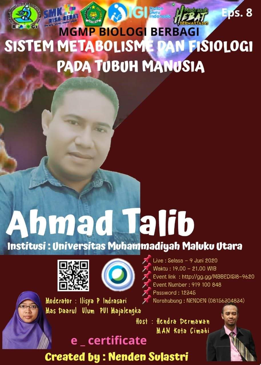 MGMP Biologi Berbagi: "Metabolisme Dan Fisiologi Tubuh Manusia"