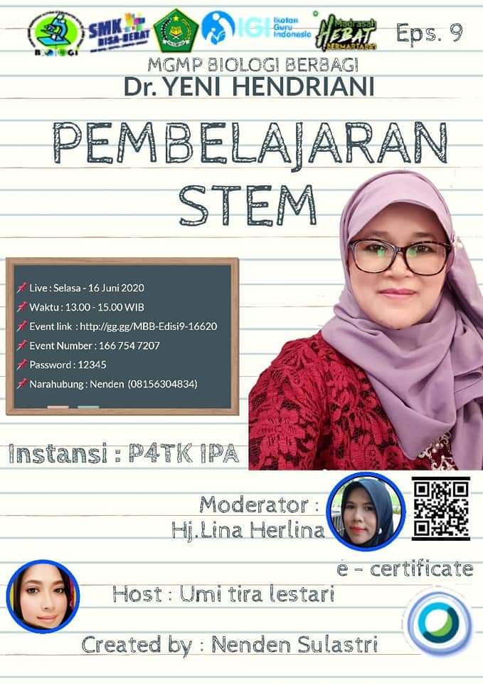 MGMP Biologi Berbagi Edisi 9: Pembelajaran STEM