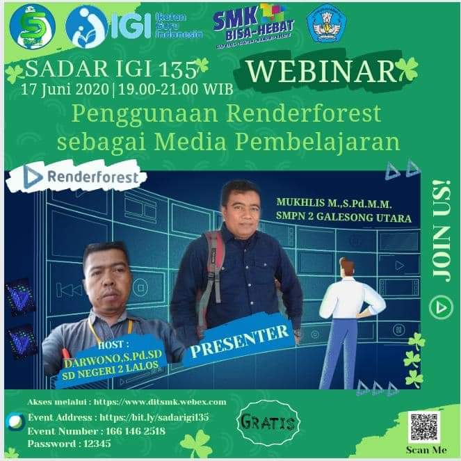 SADAR IGI Edisi 135: "Penggunaan Renderforest Sebagai Media Pembelajaran"