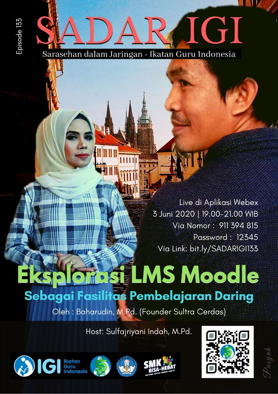 SADAR IGI EDISI 133; SMART FROM HOME "Eksplorasi LMS Moodle"