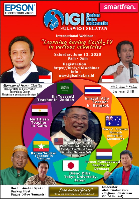 Webinar IGI Sulsel: "Learning During Covid-19 In Various Countries"