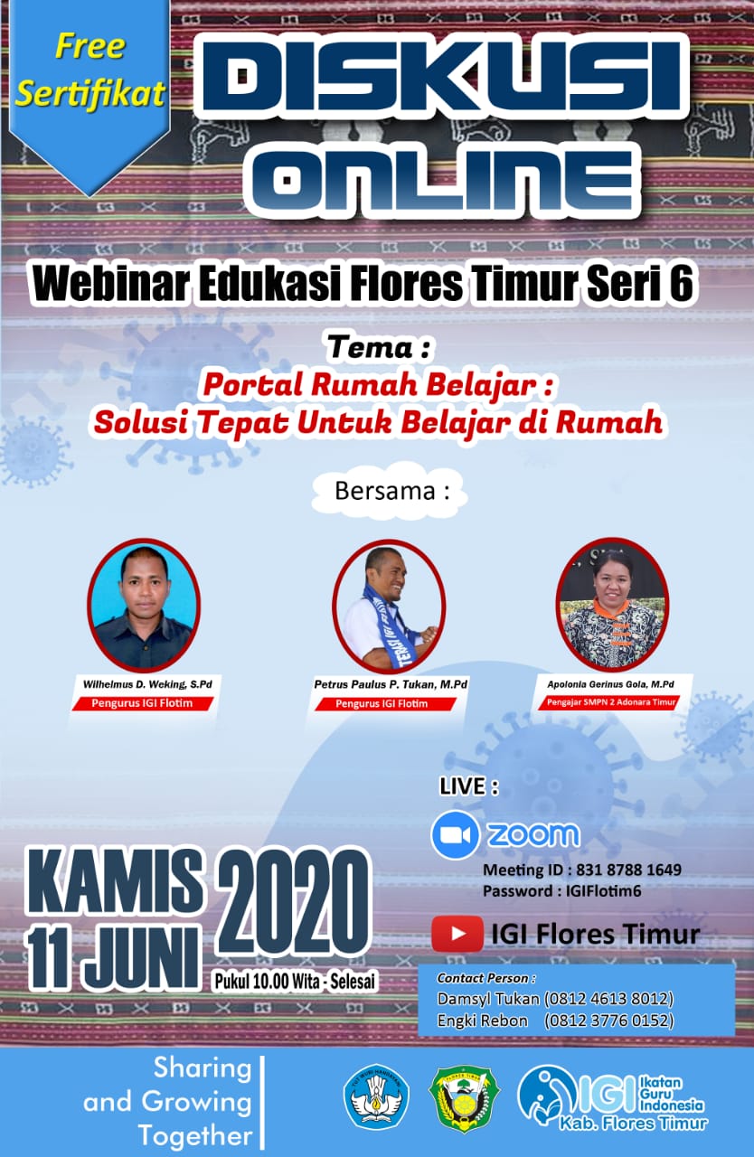 Webinar Edukasi Flotim Seri 6: "Portal Rumah Belajar"