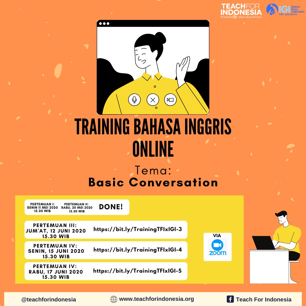 IGI DKI Jakarta; Training Bahasa Inggris Online