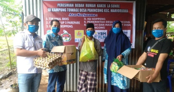 IGI Soppeng Turut Berpartisipasi Bedah Rumah bersama Tim Amal BKKS di Panincong Soppeng