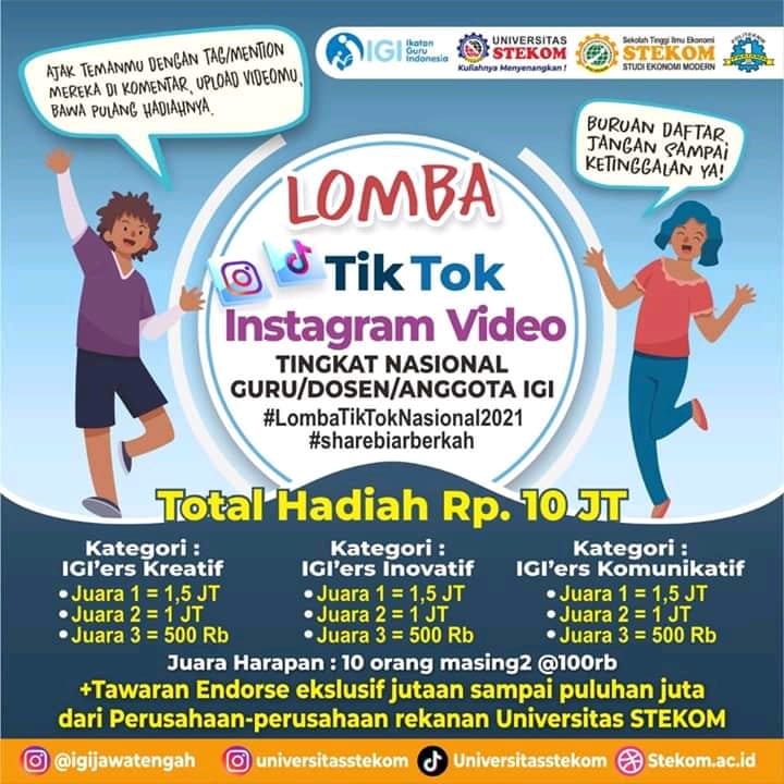 LOMBA TikTok/Instagram Video Tingkat NASIONAL