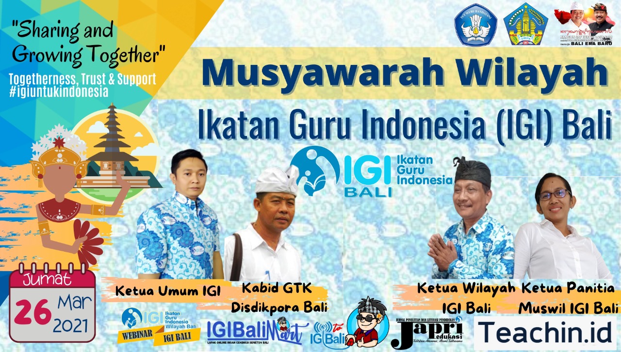 Rangkaian Kegiatan Muswil IGI Bali Tahun 2021