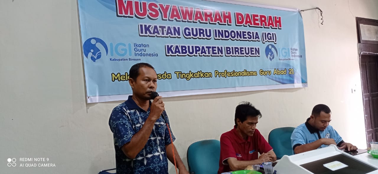 Feri Irawan Terpilih Jadi Ketua IGI Bireuen Periode 2021-2026