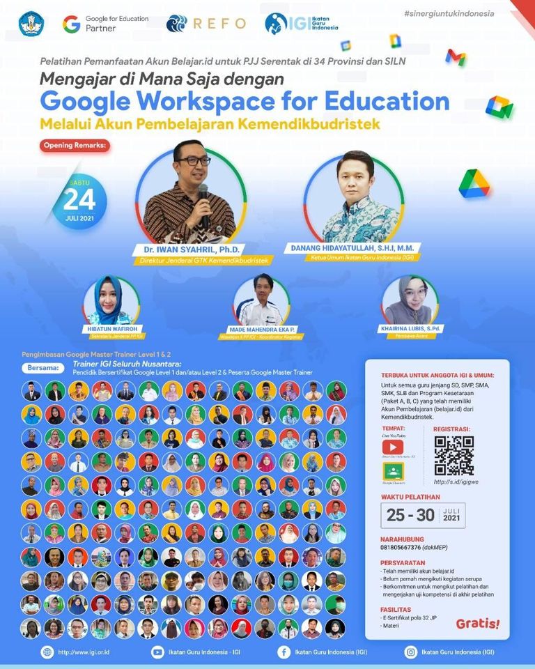 Mengajar di Mana Saja dengan Google Workspace for Education melalui Akun Pembelajaran Kemdikbudristek