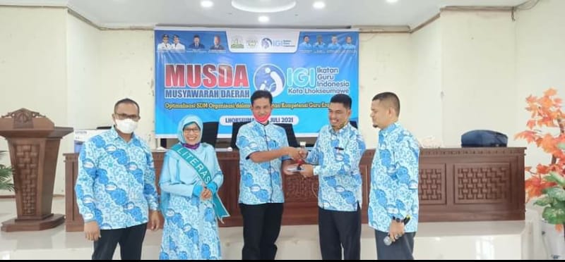 Faisal Terpilih Sebagai Ketua IGI Kota Lhokseumawe Periode 2021 â€“ 2026