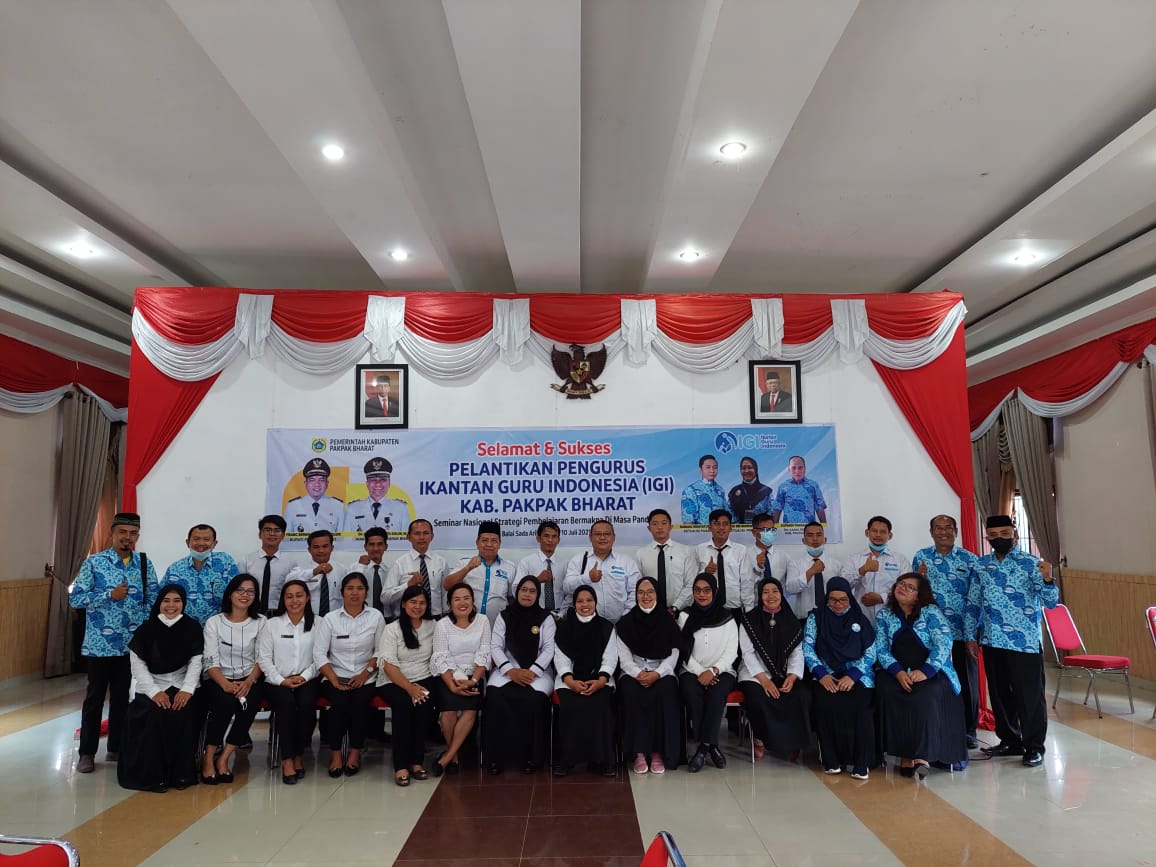 PELANTIKAN IGI PAKPAK BHARAT DAN SEMINAR NASIONAL STRATEGI PEMBELAJARAN BERMAKNA DI MASA PANDEMI