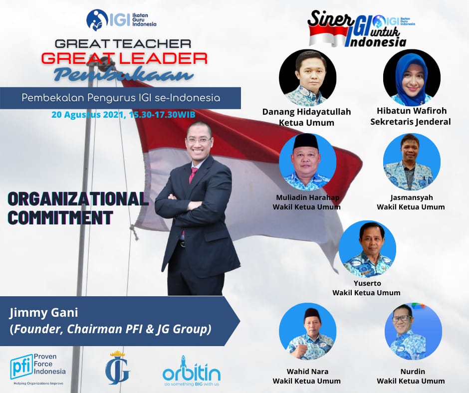 PEMBUKAAN PEMBEKALAN PENGURUS IKATAN GURU INDONESIA (IGI) SE-INDONESIA "GREAT TEACHER GREAT LEADER"