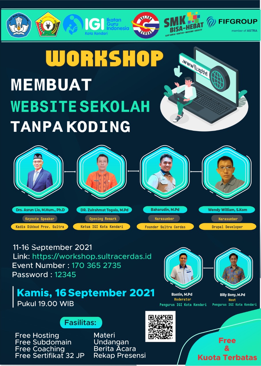Spektakuler!, Pembukaan Workshop Kerjasama Sultra Cerdas dan IGI Kendari Diikuti Lebih 500 Guru Se-Indonesia