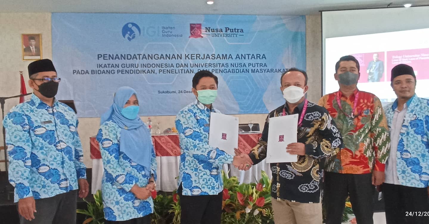Penandatanganan Kerjasama Antara Ikatan Guru Indonesia (IGI) dan Universitas Nusa Putra