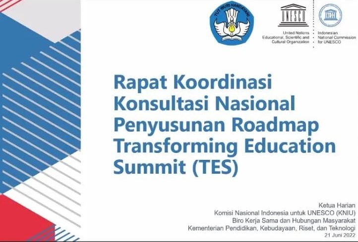 Rapat Koordinasi Konsultasi Nasional Penyusunan Road Map Transforming Education Summit (TES)