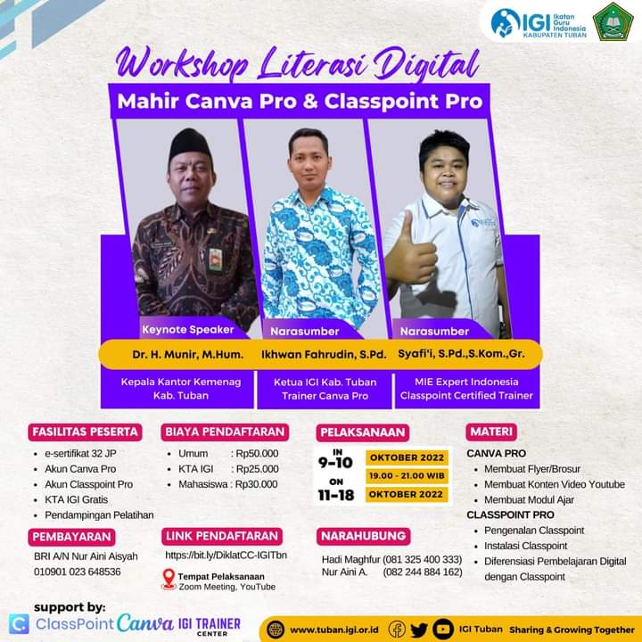 IGI dan Kementerian Agama Tuban Sinergi Komitmen Wujudkan Mutu Pendidikan