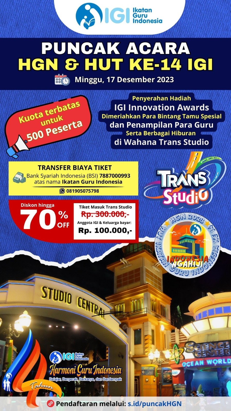 Lebih dari 500 IGIers akan hadiri Hari Guru Nasional 2023 di Bandung