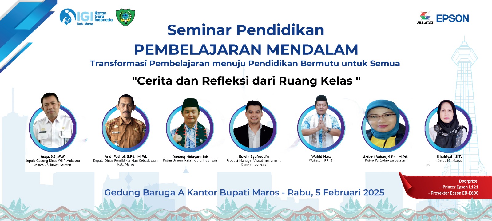 IGI Maros Kerjasama PP IGI dan PT Epson Menggelar Seminar Pendidikan