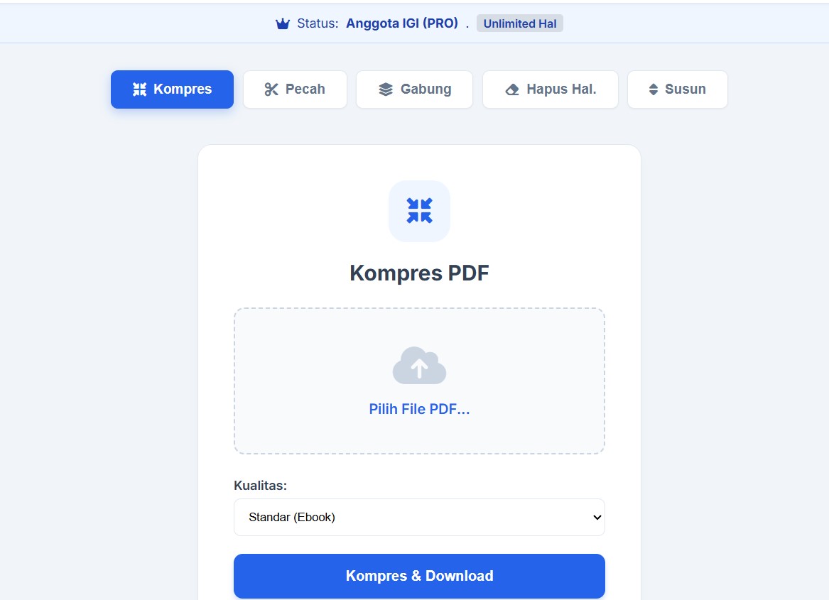Memudahkan Administrasi Guru, IGI Luncurkan Fasilitas "IGI PDF Tools Professional"