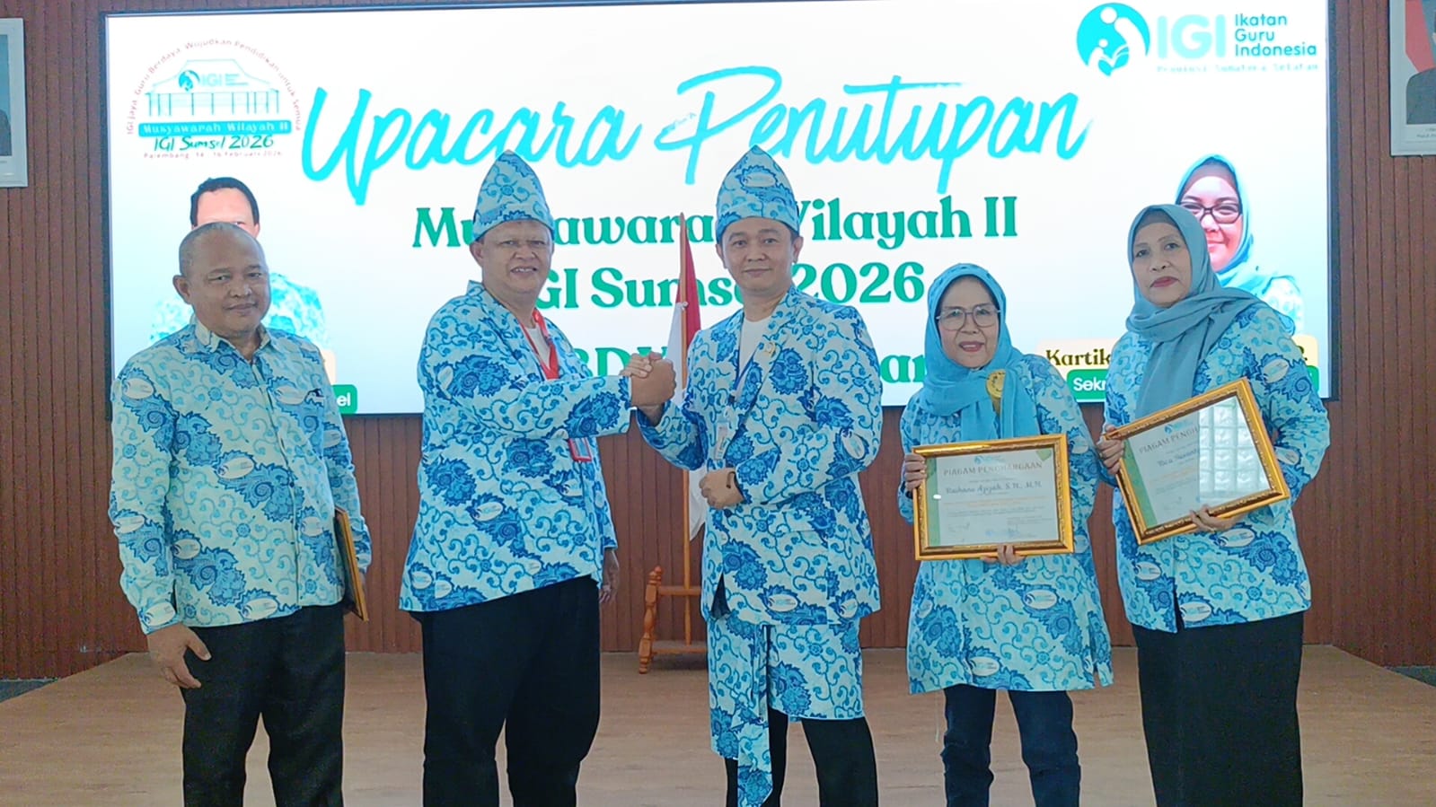 Ketua Umum IGI Danang Hidayatullah Hadiri Penutupan Muswil II IGI Sumsel, Sapto Abadi Resmi Pimpin Periode 2026–2031
