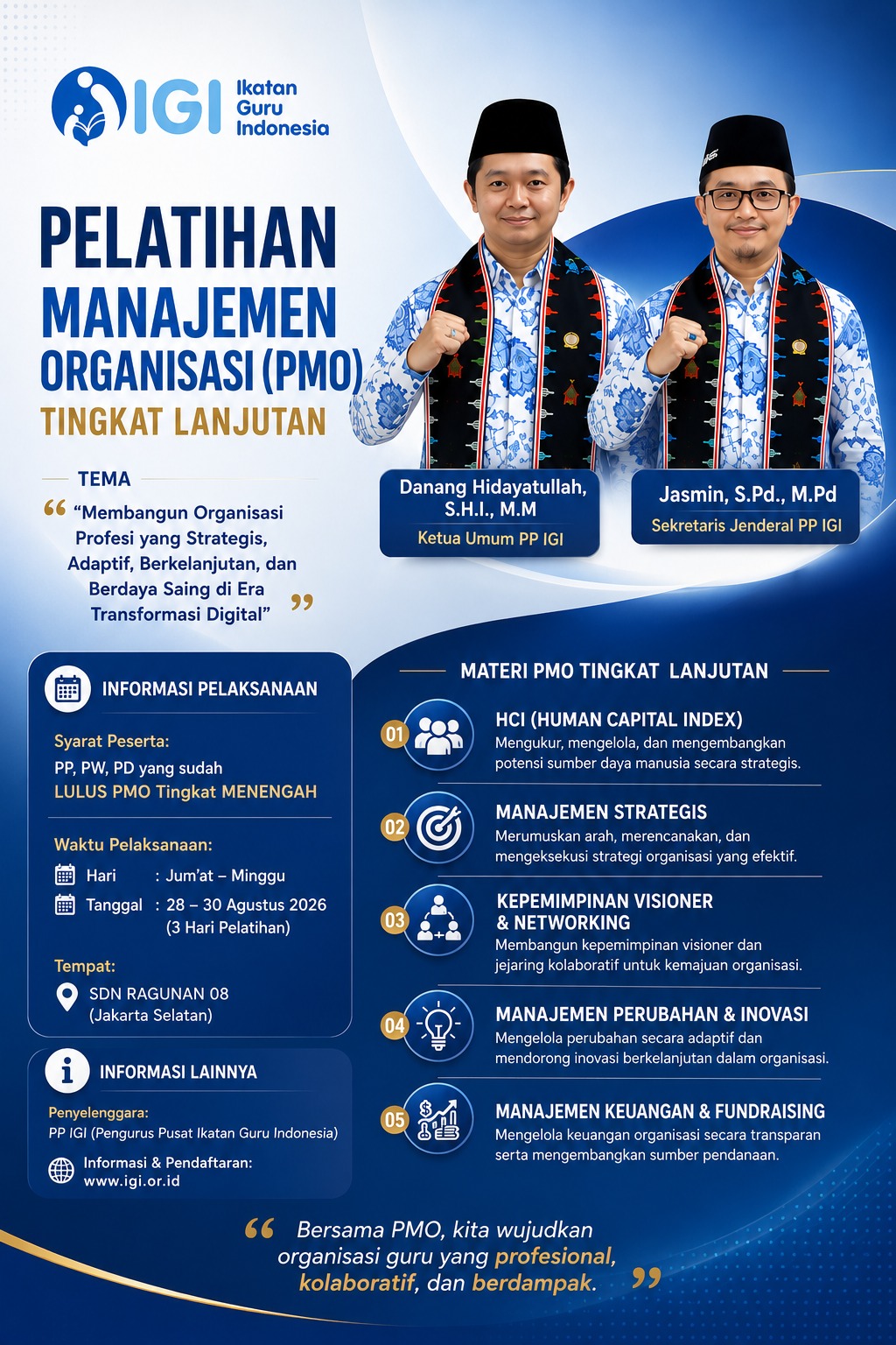 PMO Tingkat Lanjutan IGI 2026: Saatnya Memimpin dengan Dampak!